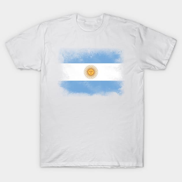 Argentina Flag T-Shirt by psychoshadow